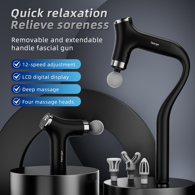 Health Wellness - Multifunctional Intelligent Massage Gun Detachable Handheld