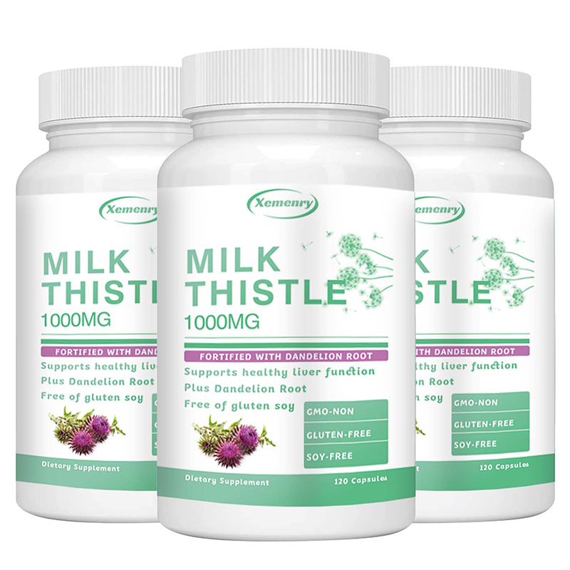 Milk Thistle Capsules 1000mg - - Milk Thistle Silymarin recension och pris