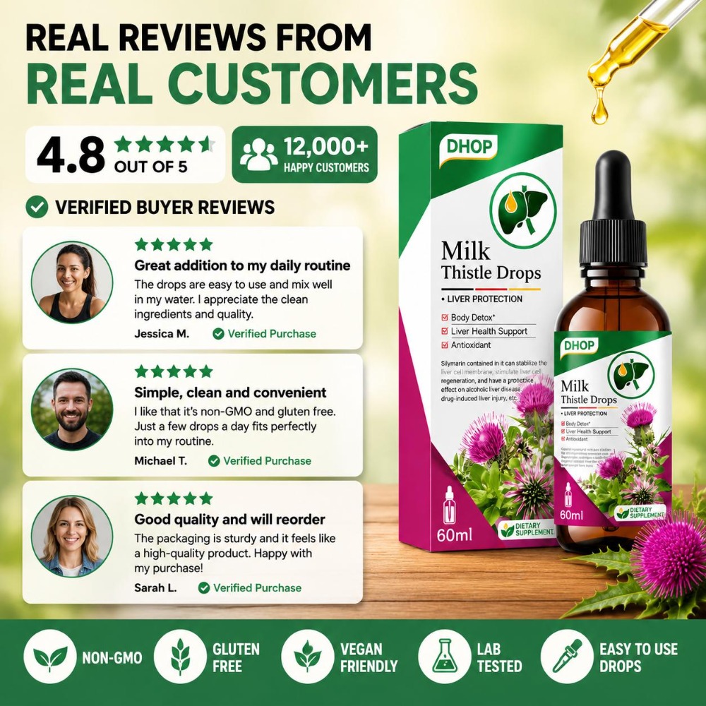 DHOP Milk Thistle Drops Silyma - Milk Thistle Silymarin recension och pris