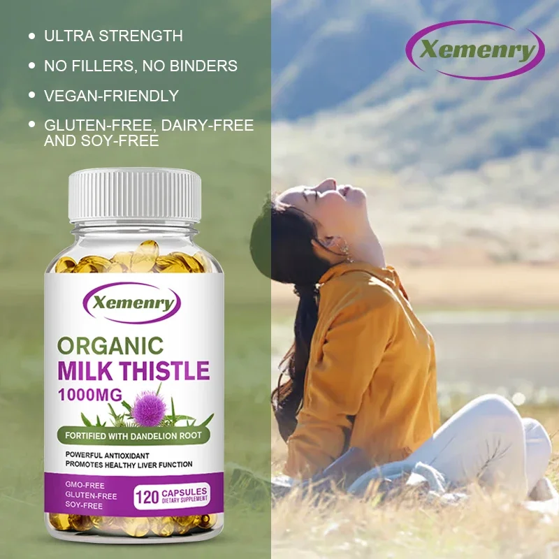 Milk Thistle Capsules 1000 Mg  - Milk Thistle Silymarin recension och pris