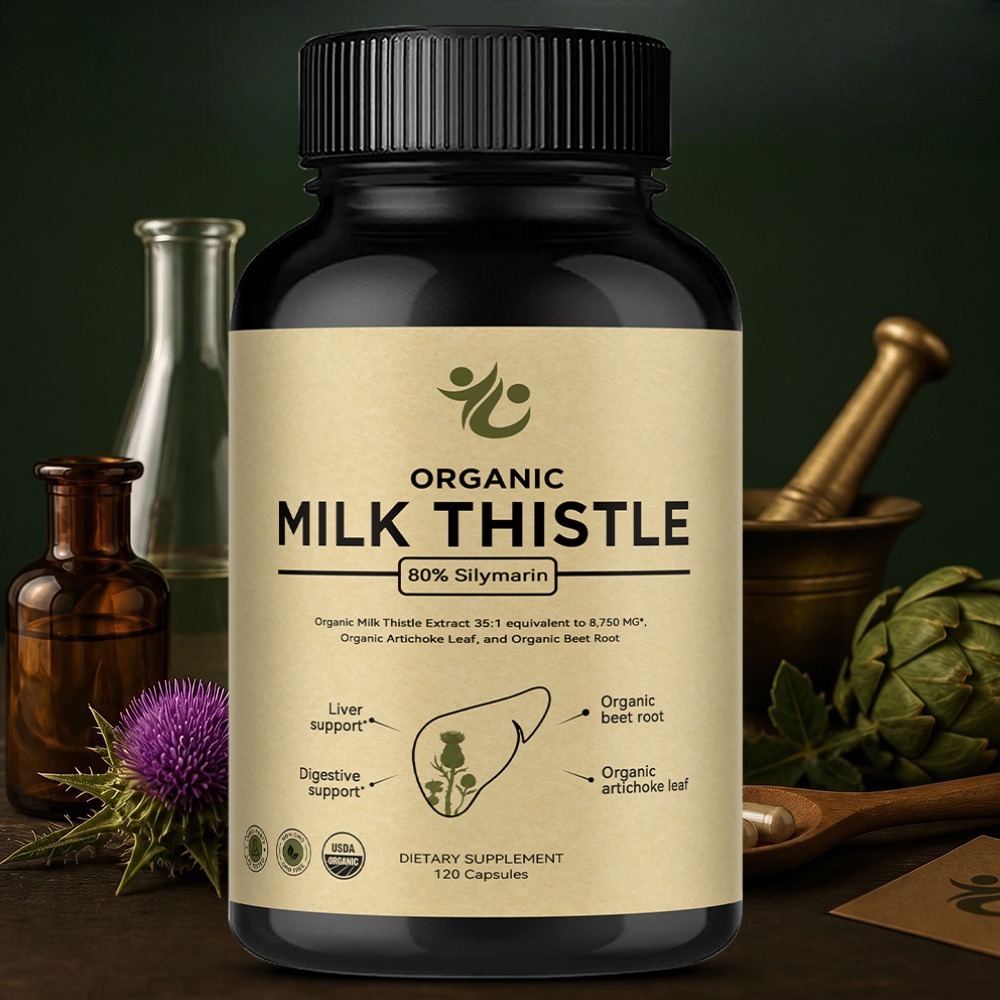 Milk Thistle Liver Detox Capsu - Milk Thistle Silymarin recension och pris